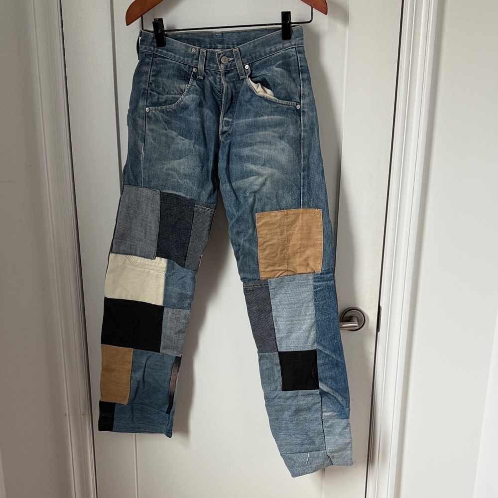 Custom Levi’s Patchwork Denim Jeans